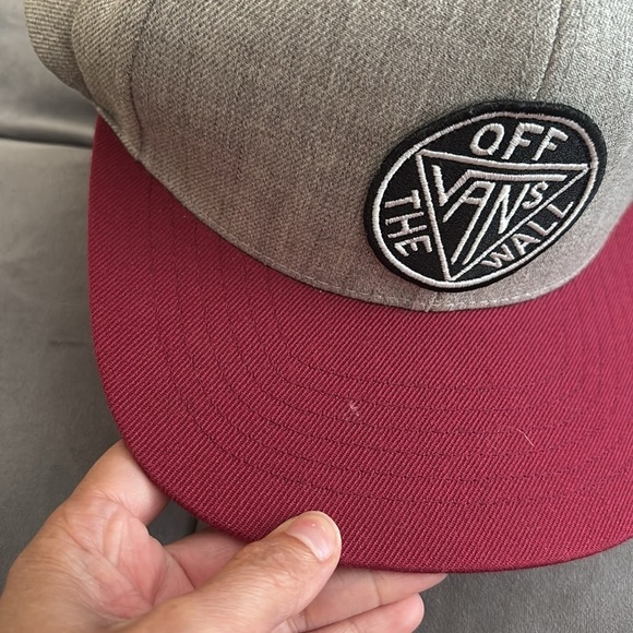 Vans Two-Tone Gray and Red Cap - Picture 5 of 5